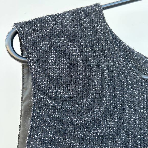 MaxMara Virgin Wool Tweed Sleeveless Shift Mini Dress Size 12 - Picture 4 of 11